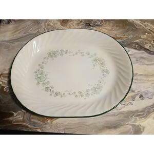 Corning Corelle Callaway Green Ivy Oval Platter Meat Serving Tray Platter 12"